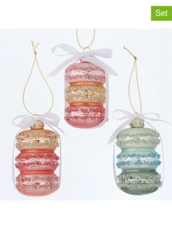 12-delige Set: Kersthangers "Cessie" Meerkleurig - (H)9 Cm