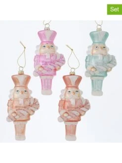 12-delige Set: Kersthangers "Jögan" Meerkleurig - (H)14 Cm