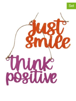 2-delige Set: Afbeeldingen Rood/paars - (B)30 X (H)10 Cm