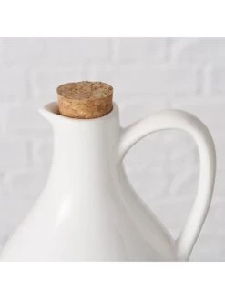 2-delige Set: Azijn- & Oliedispenser "Cucina" Wit - (H)20 X Ø 16 Cm -Boltze boltze 2 delige set azijn and oliedispenser cucina wit h 20 x o 16 cm 2