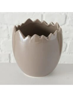 2-delige Set: Bloempotten "Enya" Taupe - (H)12 X Ø 12 Cm -Boltze boltze 2 delige set bloempotten enya taupe h 12 x o 12 cm 4