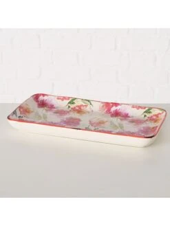 2-delige Set: Borden "Karella" Crème/roze -Boltze boltze 2 delige set borden karella creme roze 2