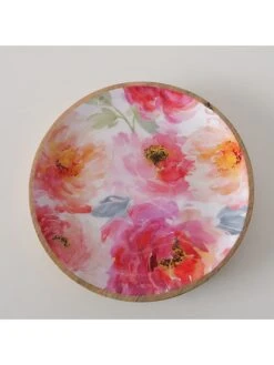 2-delige Set: Borden "Karella" Roze/naturel - Ø 22 Cm -Boltze boltze 2 delige set borden karella roze naturel o 22 cm 2