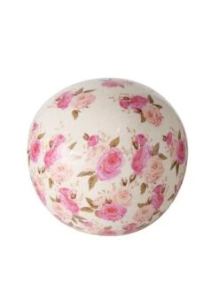 2-delige Set: Decoratieve Ballen "Roselia" Wit/roze - Ø 20 Cm -Boltze boltze 2 delige set decoratieve ballen roselia wit roze o 20 cm 2