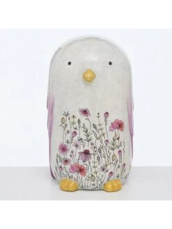 2-delige Set: Decoratieve Figuren "Babette" Wit/paars - (H)17 Cm -Boltze boltze 2 delige set decoratieve figuren babette wit paars h 17 cm 3