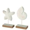 2-delige Set: Decoratieve Figuren Crème - (H)29,5 Cm -Boltze boltze 2 delige set decoratieve figuren creme h 29 5 cm
