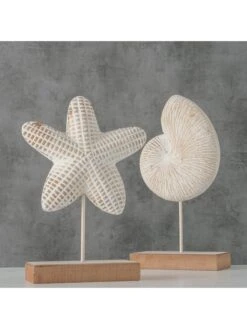 2-delige Set: Decoratieve Figuren Crème - (H)29,5 Cm -Boltze boltze 2 delige set decoratieve figuren creme h 29 5 cm 2