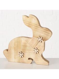 Boltze -Boltze boltze 2 delige set decoratieve figuren darijan naturel h 30 cm 1