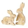 2-delige Set: Decoratieve Figuren "Darijan" Naturel - (H)30 Cm -Boltze boltze 2 delige set decoratieve figuren darijan naturel h 30 cm