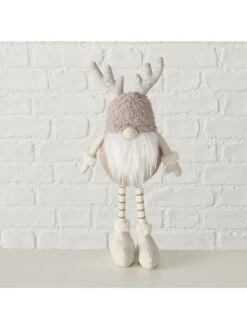 2-delige Set: Decoratieve Figuren "Devid" Grijs/wit - (H)30 Cm -Boltze boltze 2 delige set decoratieve figuren devid grijs wit h 30 cm 2