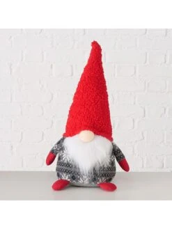 2-delige Set: Decoratieve Figuren "Flopsy" Rood/grijs - (H)51 Cm -Boltze boltze 2 delige set decoratieve figuren flopsy rood grijs h 51 cm 3