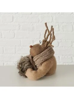 2-delige Set: Decoratieve Figuren "Mavino" Lichtbruin - (B)19 X (H)20 Cm -Boltze boltze 2 delige set decoratieve figuren mavino lichtbruin b 19 x h 20 cm 3