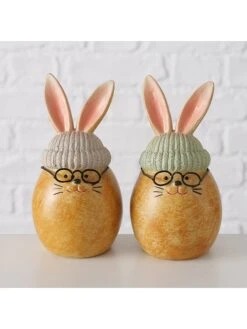 2-delige Set: Decoratieve Figuren "Milma" Lichtbruin - (H)12 X Ø 7 Cm -Boltze boltze 2 delige set decoratieve figuren milma lichtbruin h 12 x o 7 cm 7