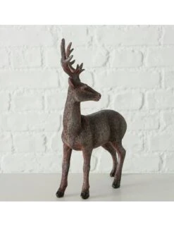 2-delige Set: Decoratieve Figuren "Tobin" Bruin - (B)14 X (H)23 Cm -Boltze boltze 2 delige set decoratieve figuren tobin bruin b 14 x h 23 cm 1