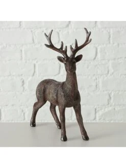 2-delige Set: Decoratieve Figuren "Tobin" Bruin - (B)14 X (H)23 Cm -Boltze boltze 2 delige set decoratieve figuren tobin bruin b 14 x h 23 cm 2