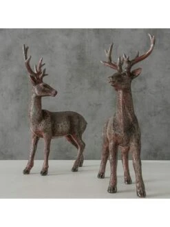 2-delige Set: Decoratieve Figuren "Tobin" Bruin - (B)14 X (H)23 Cm -Boltze boltze 2 delige set decoratieve figuren tobin bruin b 14 x h 23 cm 4