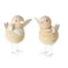 2-delige Set: Decoratieve Figuren "Weavy" Naturel - (H)12 X Ø 9 Cm -Boltze boltze 2 delige set decoratieve figuren weavy naturel h 12 x o 9 cm