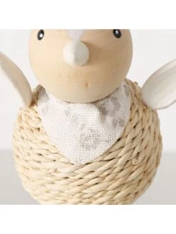 2-delige Set: Decoratieve Figuren "Weavy" Naturel - (H)12 X Ø 9 Cm -Boltze boltze 2 delige set decoratieve figuren weavy naturel h 12 x o 9 cm 3