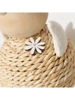 2-delige Set: Decoratieve Figuren "Weavy" Naturel - (H)12 X Ø 9 Cm -Boltze boltze 2 delige set decoratieve figuren weavy naturel h 12 x o 9 cm 5