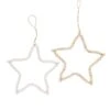 2-delige Set: Decoratieve Hangers "Beads" Wit/beige - (L)28 Cm -Boltze boltze 2 delige set decoratieve hangers beads wit beige l 28 cm