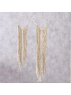 2-delige Set: Decoratieve Hangers "Heena" Beige -Boltze boltze 2 delige set decoratieve hangers heena beige 2