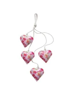 Boltze -Boltze boltze 2 delige set decoratieve hangers karella roze l 60 cm 1