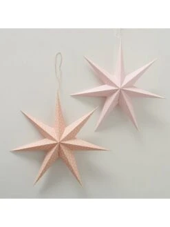 2-delige Set: Decoratieve Hangers "Nele" Lichtroze/oranje - Ø 40 Cm -Boltze boltze 2 delige set decoratieve hangers nele lichtroze oranje o 40 cm 2