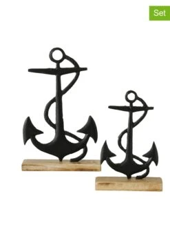 2-delige Set: Decoratieve Objecten "Betamo" Zwart