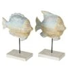 2-delige Set: Decoratieve Objecten Geel/lichtblauw - (B)20 X (H)25 X (D)8 Cm