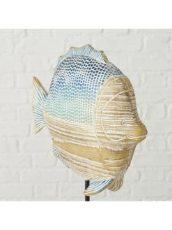 2-delige Set: Decoratieve Objecten Geel/lichtblauw - (B)20 X (H)25 X (D)8 Cm -Boltze boltze 2 delige set decoratieve objecten geel lichtblauw b 20 x h 25 x d 8 cm 2