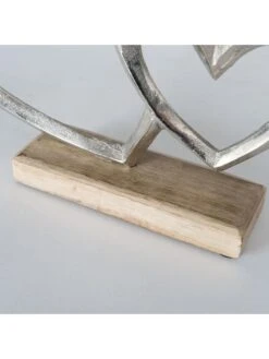 2-delige Set: Decoratieve Objecten "Miora" Naturel/zilverkleurig -Boltze boltze 2 delige set decoratieve objecten miora naturel zilverkleurig 2