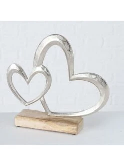 2-delige Set: Decoratieve Objecten "Miora" Naturel/zilverkleurig -Boltze boltze 2 delige set decoratieve objecten miora naturel zilverkleurig 3