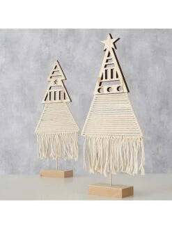 2-delige Set: Decoratieve Objecten "Oletta" Lichtbruin - (B)14 X (H)30 Cm -Boltze boltze 2 delige set decoratieve objecten oletta lichtbruin b 14 x h 30 cm 8