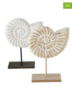 Boltze 19 2-delige Set: Decoratieve Objecten "Rhodos" Wit