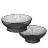 2-delige Set: Decoratieve Schalen "Balu" Zwart -Boltze boltze 2 delige set decoratieve schalen balu zwart