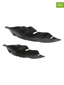 2-delige Set: Decoratieve Schalen "Jatay" Zwart