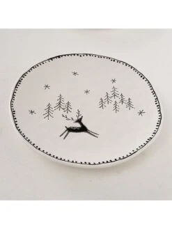 2-delige Set: Dessertborden "Madalyn" Wit - Ø 23 Cm -Boltze boltze 2 delige set dessertborden madalyn wit o 23 cm 2