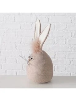 2-delige Set: Deurstoppers "Gabsy" Beige/grijs - (H)34 Cm -Boltze boltze 2 delige set deurstoppers gabsy beige grijs h 34 cm 3