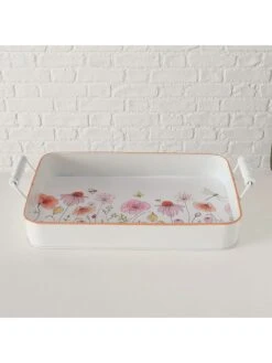 2-delige Set: Dienbladen "Babette" Wit -Boltze boltze 2 delige set dienbladen babette wit 2