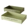 2-delige Set: Dienbladen "Flower Market" Meerkleurig - (B)36 Cm