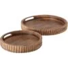 2-delige Set: Dienbladen "Joaca" Lichtbruin -Boltze boltze 2 delige set dienbladen joaca lichtbruin
