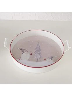 2-delige Set: Dienbladen "Mikkel" Wit -Boltze boltze 2 delige set dienbladen mikkel wit 2