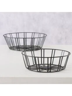 2-delige Set: Fruitschalen "Pandora" Zwart -Boltze boltze 2 delige set fruitschalen pandora zwart 4