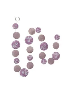 2-delige Set: Guirlandes "Sarah" Paars - (L)180 Cm -Boltze boltze 2 delige set guirlandes sarah paars l 180 cm 2