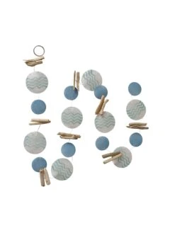 2-delige Set: Guirlandes "Teger" Blauw/donkerblauw - (L)180 Cm -Boltze boltze 2 delige set guirlandes teger blauw donkerblauw l 180 cm 2