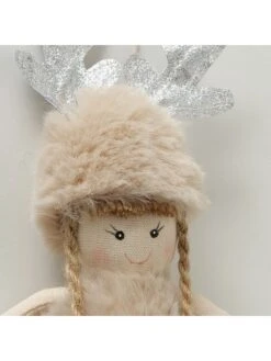 2-delige Set: Hangende Figuren "Darlina" Beige/grijs - (H)30 Cm -Boltze boltze 2 delige set hangende figuren darlina beige grijs h 30 cm 2