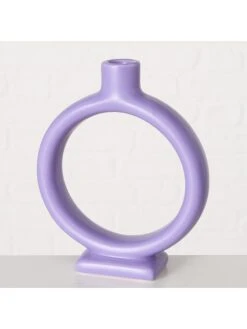 2-delige Set: Kaarshouders "Valongo" Paars -Boltze boltze 2 delige set kaarshouders valongo paars 2