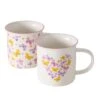 2-delige Set: Koffiekoppen "Vanessa" Wit/meerkleurig - 320 Ml -Boltze boltze 2 delige set koffiekoppen vanessa wit meerkleurig 320 ml