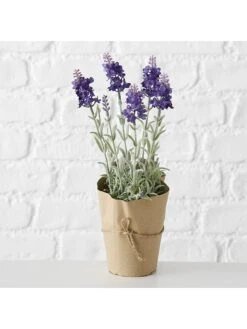 2-delige Set: Kunstplanten "Lavendel" Paars - (H)32 Cm -Boltze boltze 2 delige set kunstplanten lavendel paars h 32 cm 1