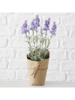 2-delige Set: Kunstplanten "Lavendel" Paars - (H)32 Cm -Boltze boltze 2 delige set kunstplanten lavendel paars h 32 cm 2